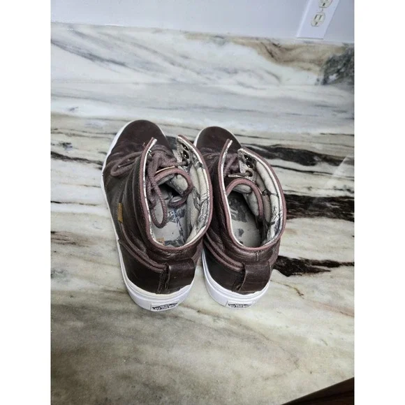 Vans Shoe Mens Size 11 Brown Leather Retro - Picture 4 of 14